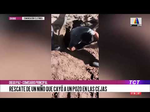 RESCATE DE UN NIÑO QUE CAYÒ A UN POZO EN LAS CEJAS 11-12-2025
