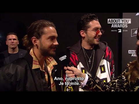 ABOUT YOU Awards 2018: Bill & Tom Kaulitz Interview - 03.05.2018 #CZ