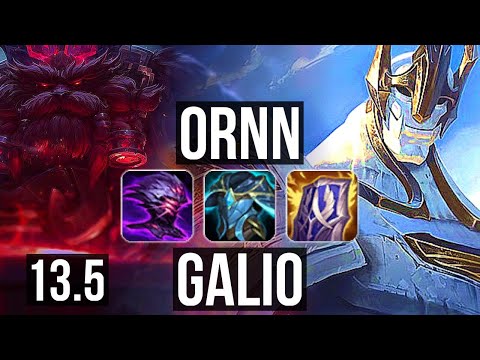 ORNN vs GALIO (TOP) | 4/1/11, Rank 8 Ornn | TR Grandmaster | 13.5