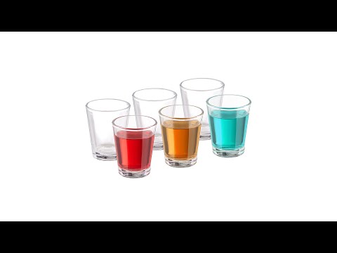 Shotgläser 6 cl im 6er Set Glas - 5 x 6 x 5 cm