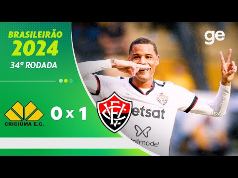 Gols e lances de Criciúma x Vitória