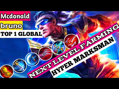 Top 1 global bruno gameplay by Mcdonald!bruno best build and emblem 2023!
