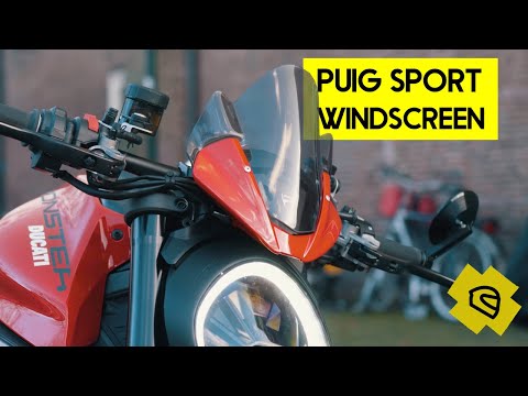 Puig windscreen Sport Ducati Monster X DeMotormeneer