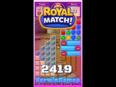 Royal Match Level 2419 - Super Hard Level - No Boosters Gameplay
