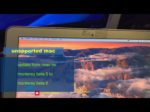 update to mac os monterey developer beta 6 on unsppotred mac