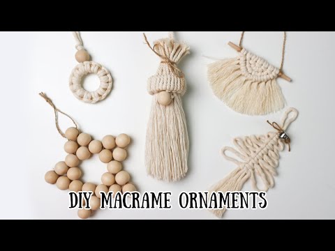 DIY Macrame Christmas Wreath Easy Christmas Ornament Pattern