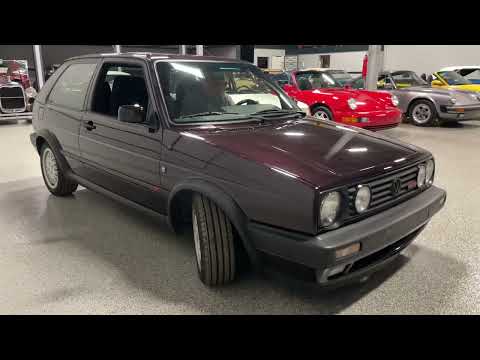 Euro 1990 Volkswagen Golf GTI G60 Edition One Wolfsburg Edition 5-Speed Manual
