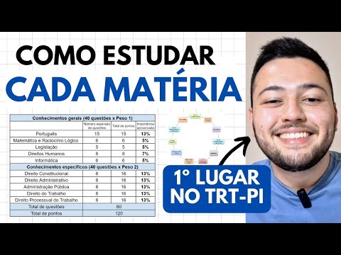 Como estudar CADA matéria de TRT (como eu GABARITEI na minha prova)