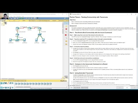 11.3.2.3 Packet Tracer - Test Connectivity with Traceroute