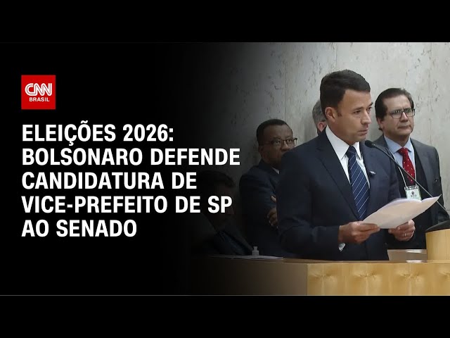 Eleições 2026: Bolsonaro defende Mello Araújo ao Senado em SP, dizem fontes | CNN 360°