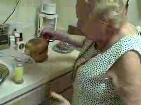 Janine makes a Pernod drink for me