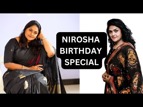 nirosha birthday special  best wishes from chillout media (one7 studios) today birthday celebrities