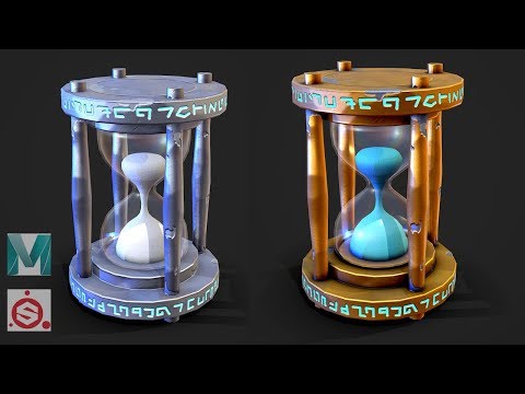 Autodesk Maya 2019, Substance Painter - Stylized Hourglass