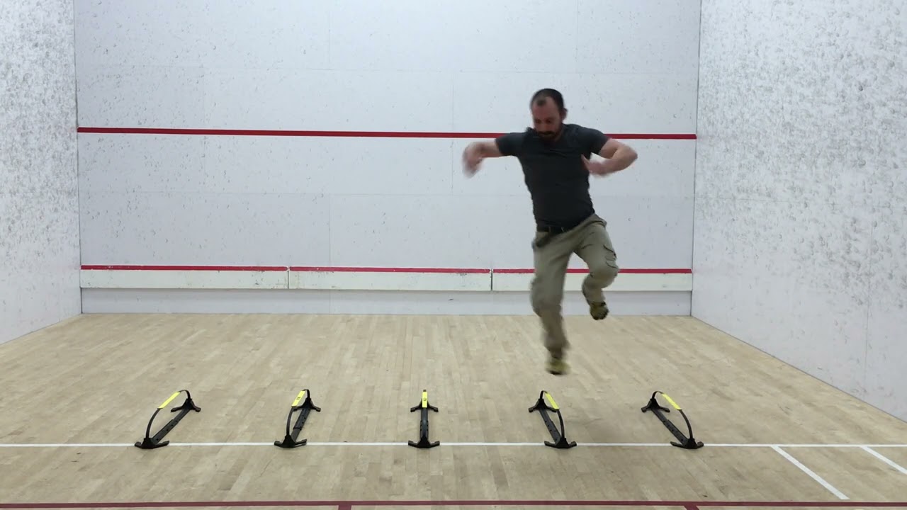 5. Low Hurdle Lateral Hop (Front View)