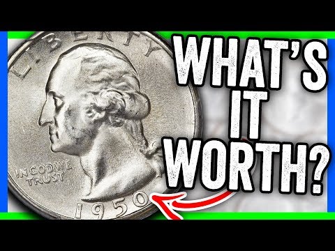 HOW MUCH IS A 1950 SILVER QUARTER WORTH??