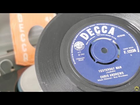 Yesterday Man ~ Chris Andrews ~ 1965 Decca 45rpm Vinyl Single ~ 1963 Bush SRP31D Record Player