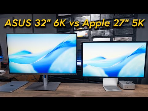27" Apple Studio Display vs. 32" ASUS 6K ProArt: Which 5K/6K Monitor is Best for Mac