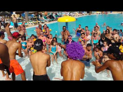 Hotel Houda Golf & Beach Club, Monastir, Tunisia foam pool party