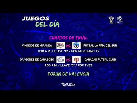 #LIGA FUTVE FUTSAL 1 |VIKINGOS DE MIRANDA VS FUTSAL LA FRIA DEL SUR | FORUM DE VALENCIA