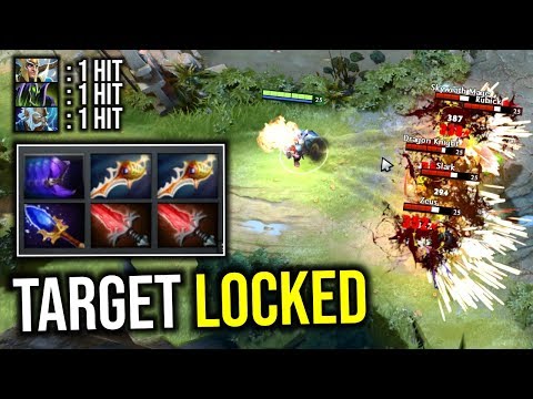 EASY SHOT WOHOOO..!! 2x divine + 2x Crystalys Scepter Sniper 1 Hit Kill by Bulldog 7.21c | Dota 2
