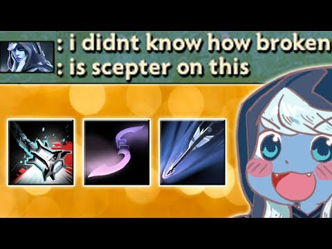1 Hit = 18 Moon Glaive Bounces [Full Passive Imba Aghanim's Upgrade] Dota 2 Ability Draft