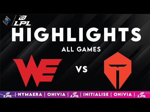 WE vs TES Highlights ALL GAMES | LPL 2025 Split 3 | Team WE vs Top Esports by Onivia