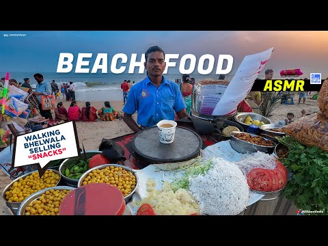 The Famous Walking Bhel wala in PURI Beach || All About India