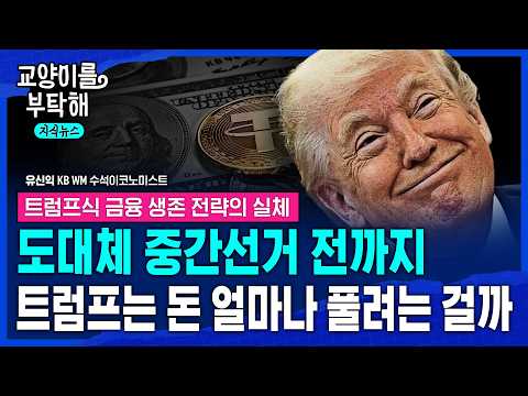 [지식뉴스] "엉망진창, 진짜 충격은 이제 시작"..대체 중간선거 전까지 트럼프는 돈 얼마나 풀려는 걸까, 트럼프식 금융 생존 전략의 실체 (ft.유신익 박사) / 교양이를 부탁해