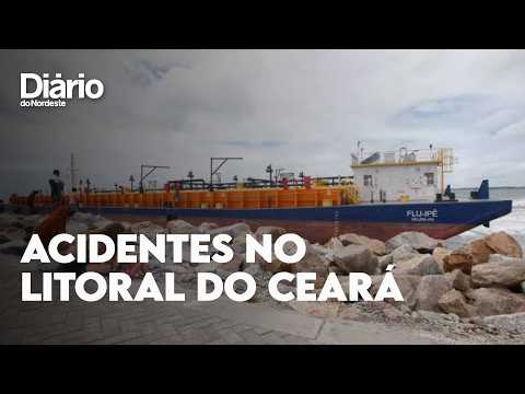 De naufrágio a balsa desgovernada, relembre acidentes no litoral do Ceará; veja imagens