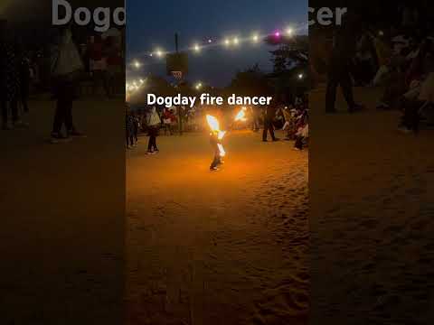 Dogday fire dancer coco beach entebbe #reels #foryou #viralvideo #beach #duet #vibes #dogday