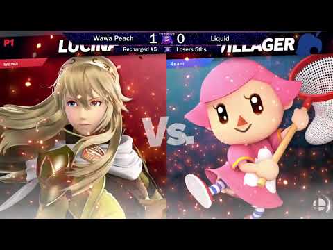 Recharged #5 - Wawa Peach vs Liquid - Losers Quarters - SSBU