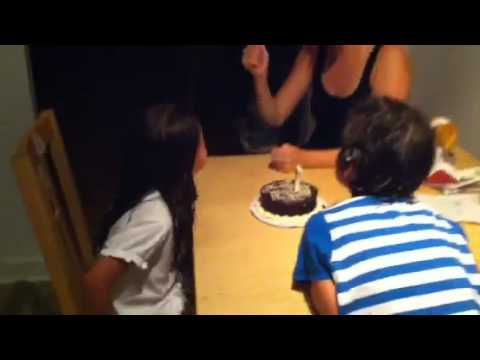 Wijdan 7th birthday cake at home