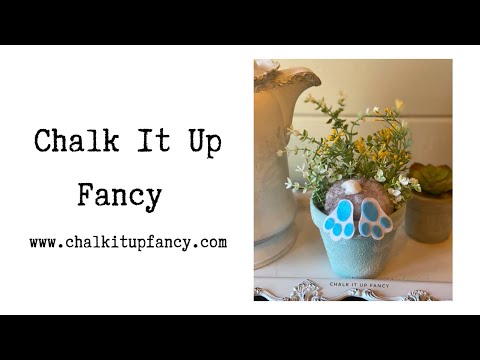 Easter Terracotta Pot Using Salt Wash