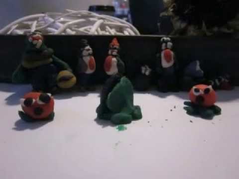 Kay's Zombie vs. Plants Peashooter Stop Motion Clay