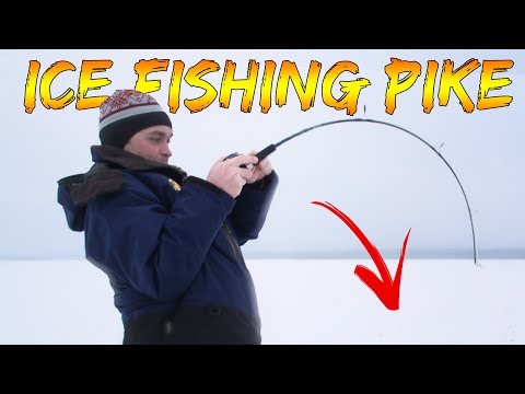 Deep Water (27 meters?!) GIANT PIKE through the Ice | Team Galant ft. Hajmat