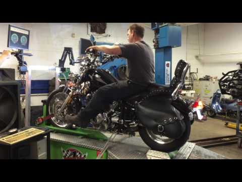 Jim dynoing my XV1100 Virago