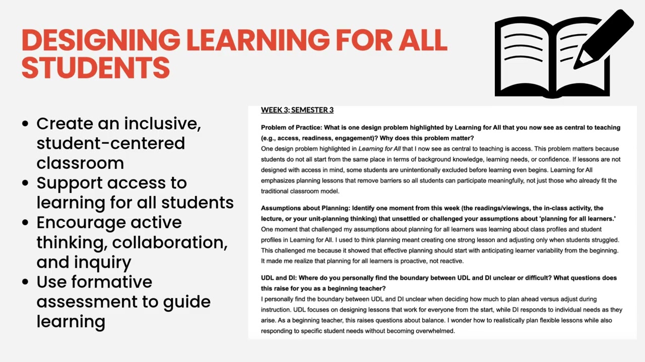 Reflective Analysis of Learning in the DLP