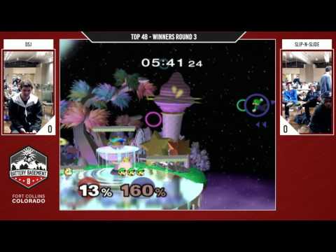 DSJ (Jiggly Puff) Vs. Slip-N-Slide (Luigi) - Melee Top 48 WR3