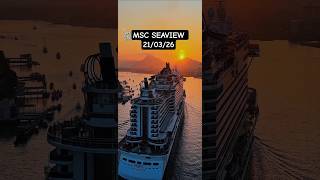 MSC SEAVIEW  cruzeiro navio 21/03/26 Santos Buzios Salvador @cruzeiros2025  #google  #shorts