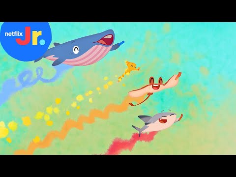 Color Crayon Dance 🖍️ Sea of Love | Netflix Jr