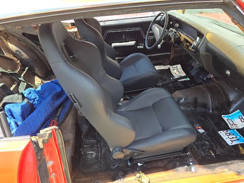 Summit Racing Bucket Seats install 1971 Chevelle SUM4006 G1154