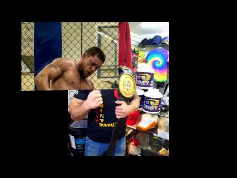 Thomas Hogan MMA Champion visits Sewhat Print Shop Dundalk