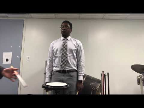 Percussion Lesson with Marcus