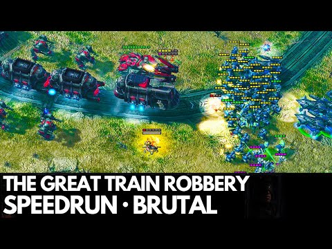 StarCraft 2 WoL - Mission 8 (The Great Train Robbery) - Speedrun (Brutal)