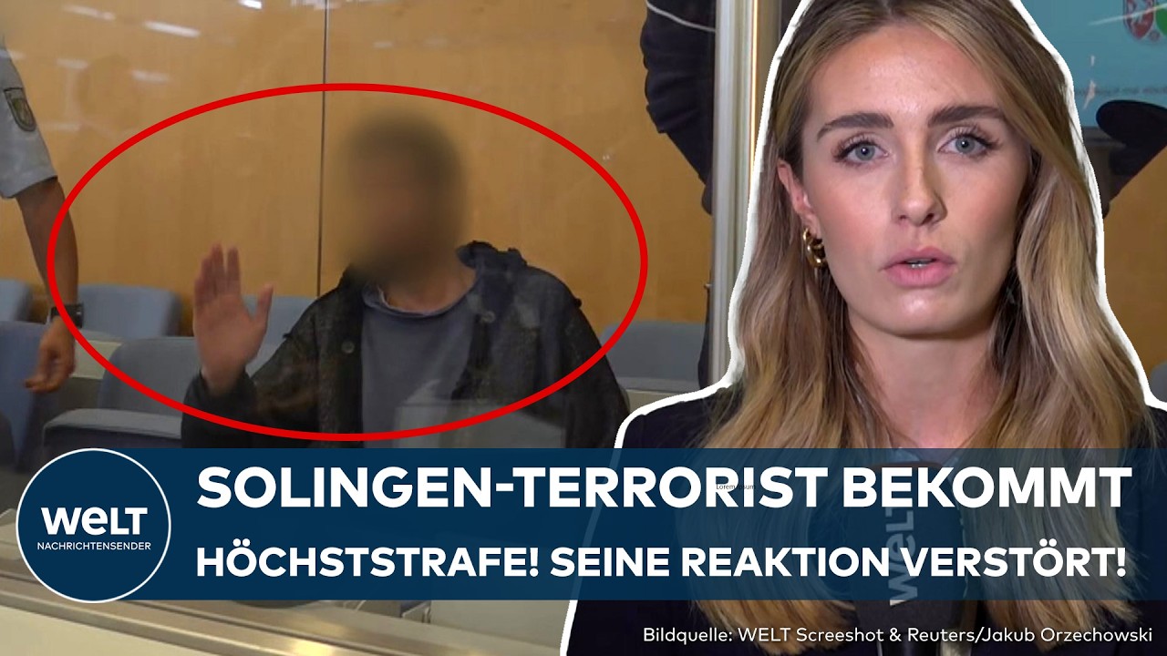 SOLINGEN: Terrorist verurteilt! "Er hatte ein Lächeln auf dem Gesicht" Reaktion des Täters verstört