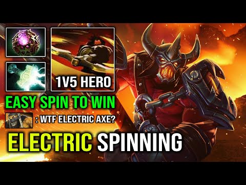 WTF Electric Spinning Axe 1v5 Berserker with Octarine Core + Mjollnir 7.32e Dota 2