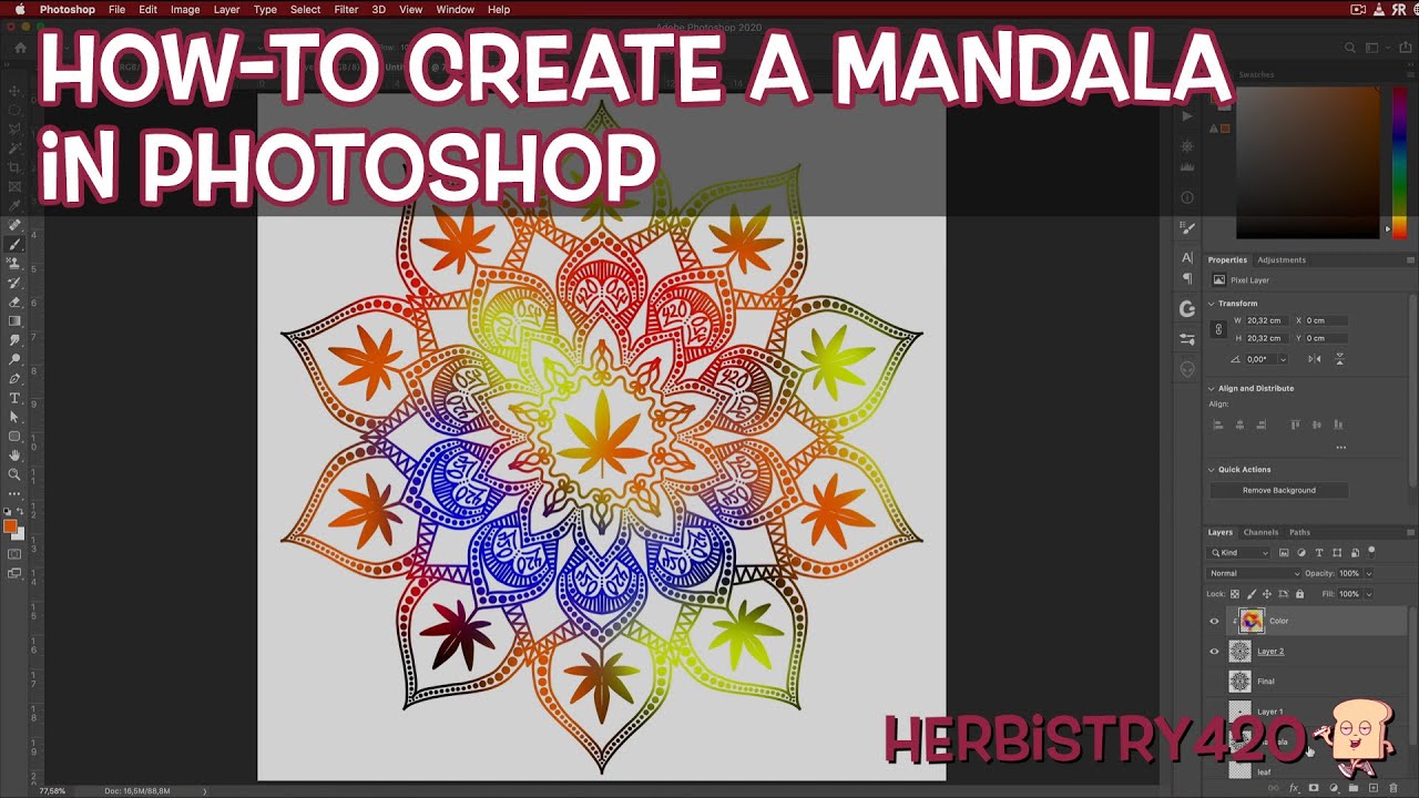 How to Make a Cannabis Mandala: 5 Easy Steps in Photoshop