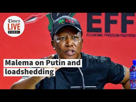 'Electricity was kept on to hinder protest & Putin will be protected in SA' Malema