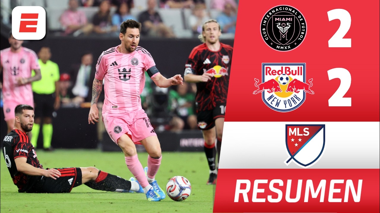 PARTIDAZO. INTER MIAMI y MESSI siguen invictos en casa tras empatar ante NEW YORK RED BULLS  | MLS