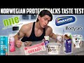 FINDING THE BEST PROTEIN SNACKS IN NORWAY | Protein Snacks Taste Test & Review